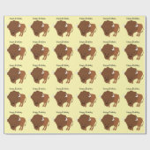 Conception de bison Papier cadeau d'anniversaire d (Plat)