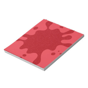 Conception de bloc-notes personnalisé Rouge tomate