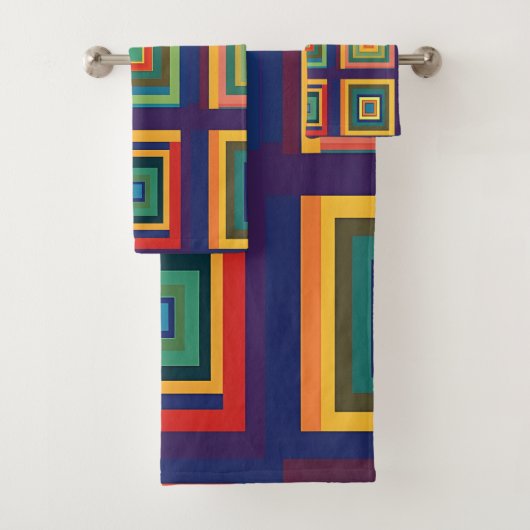 Conception de bloc rétro coloré (En situation)