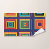 Conception de bloc rétro coloré (Serviette à main)