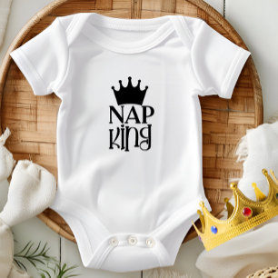 Conception de body bébé "Roi de la sieste"