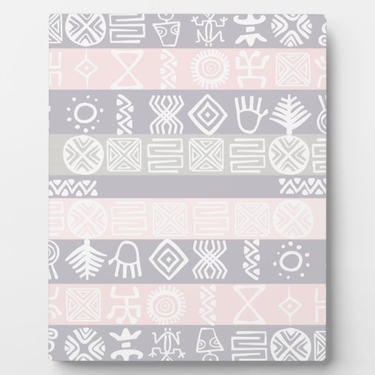 Conception de Boho Africain Ethnique - Plaque (Devant)