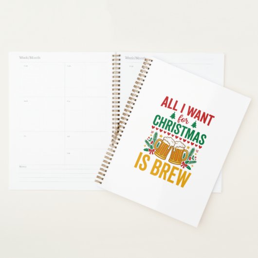 Conception de boisson de vacances Christmas Brew (Devant avec enveloppe)