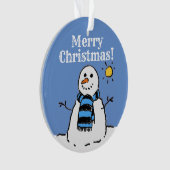 Conception de bonhomme de neige de Noël avec Joyeu (devant)