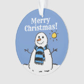 Conception de bonhomme de neige de Noël avec Joyeu (devant)