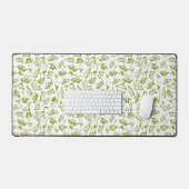 Conception de bouteille chic feuille d'olive verte (Clavier et souris)
