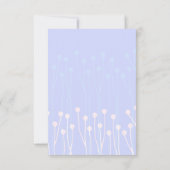 Conception de brindille bleue et blanche RSVP (Dos)