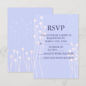 Conception de brindille bleue et blanche RSVP (Devant / Derrière)