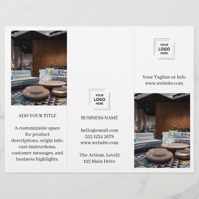 Conception de brochure photo de marque d'entrepris (Devant)