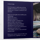 Conception de brochure pliée pour entreprise en bl (Intérieur en premier)