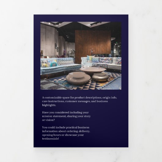 Conception de brochure pliée pour entreprise en bl (Page de couverture)