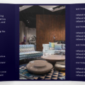 Conception de brochure pliée pour entreprise en bl (Intérieur au milieu)