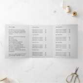 Conception de brochure pliée professionnelle grise (Intérieur)