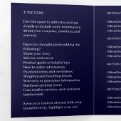 Conception de brochure trifoliée minimale professi (Intérieur en premier)