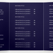 Conception de brochure trifoliée minimale professi (Intérieur au milieu)
