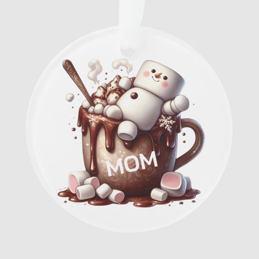 Conception de cacao bonhomme de neige mignon (devant)