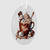 Conception de cacao bonhomme de neige mignon (devant)