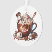 Conception de cacao bonhomme de neige mignon (devant)