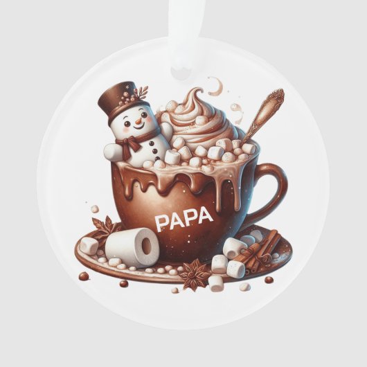 Conception de cacao bonhomme de neige mignon (devant)