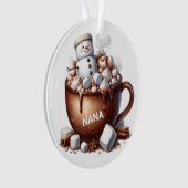 Conception de cacao bonhomme de neige mignon (devant)
