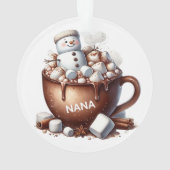 Conception de cacao bonhomme de neige mignon (dos)