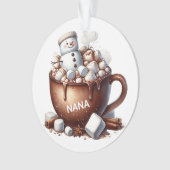 Conception de cacao bonhomme de neige mignon (devant)