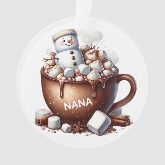 Conception de cacao bonhomme de neige mignon (devant)