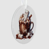 Conception de cacao bonhomme de neige mignon (devant)