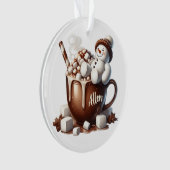 Conception de cacao bonhomme de neige mignon  (devant)