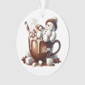 Conception de cacao bonhomme de neige mignon  (devant)