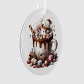 Conception de cacao bonhomme de neige mignon  (devant)