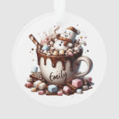 Conception de cacao bonhomme de neige mignon  (dos)