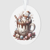 Conception de cacao bonhomme de neige mignon  (devant)