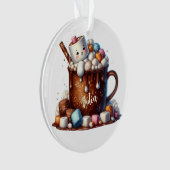 Conception de cacao bonhomme de neige mignon (devant)