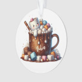 Conception de cacao bonhomme de neige mignon (devant)