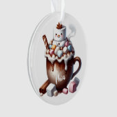 Conception de cacao bonhomme de neige mignon (devant)