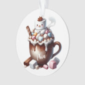 Conception de cacao bonhomme de neige mignon (devant)