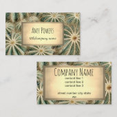 conception de cactus carte de visite personnalisé  (Devant / Derrière)