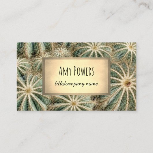 conception de cactus carte de visite personnalisé  (Devant)