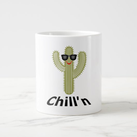 Conception de cactus Chill'n - Mug Jumbo (Devant)