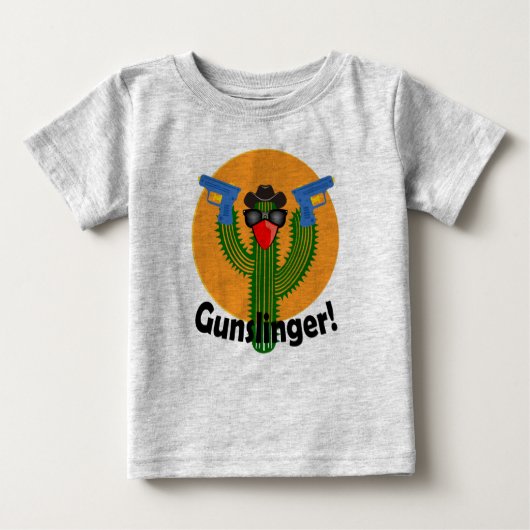 Conception de cactus Gunslinger - T-Shirt bébé en (Devant)