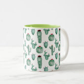 Conception De Cactus, Mug De Café, Personnalisable (Devant droit)