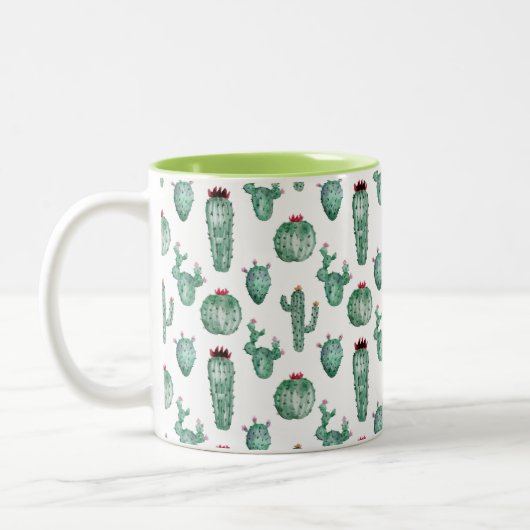 Conception De Cactus, Mug De Café, Personnalisable (Gauche)