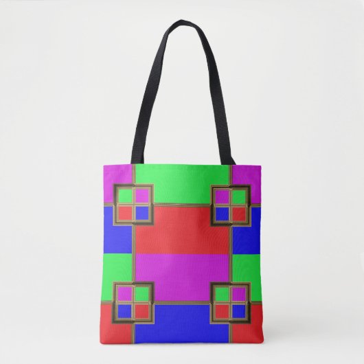 Conception de cadres multicolores pour Sac fourre- (Devant)