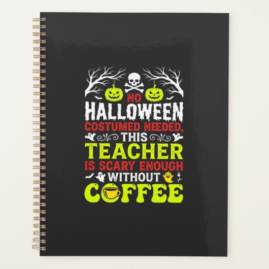 Conception de café assez effrayant pour Halloween (Devant)