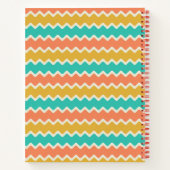 Conception de cahier à motif chevron coloré (Dos)