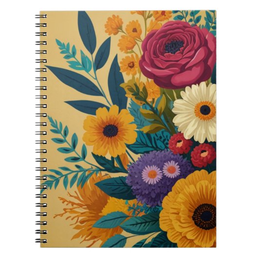 Conception de cahier floral charmant (Devant)