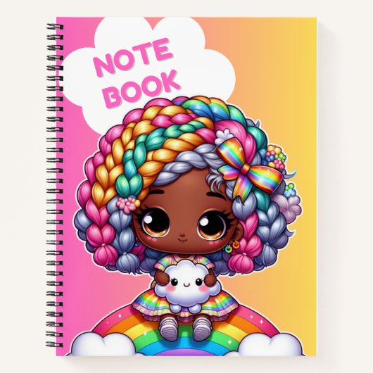 Conception de cahier mignon pour fille / Chibi (Devant)