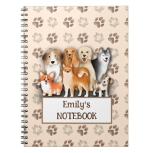 Conception de cahier personnalisé pour chien avec