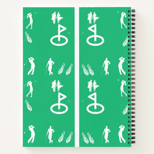 CONCEPTION DE CARNET GOLF SPIRAL (Dos)